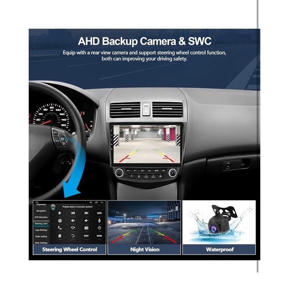 For Honda Accord 2003-2007 Apple CarPlay Android 13 Car Stereo Radio GPS WIFI FM - Picture 7 of 14